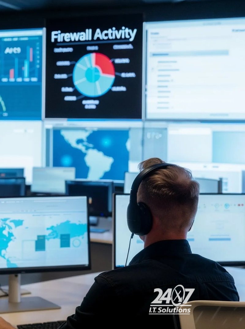 A team collaborating around a digital dashboard, showcasing Automation for enhanced efficiency and business agility.